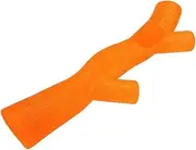 VERDANVERSE Bite Dog Training Stick Puppy Chew Dog Squeaky Chew Soft Chews Dog Stick Teething Plush Dog Teeth Cleaning Large Tooth Chewing TPR Orange