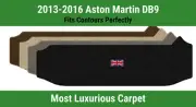 Lloyd Luxe Small Trunk Carpet Mat for '13-16 Aston Martin DB9 w/British Flag (for: Aston Martin)