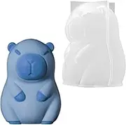 Silicone Animal Molds,3D Capybara Resin Mold - Flexible Reusable Non-Stick Lovely Mould for Ice Cream Cake Ice Block Figurine Casting Jewelry Making Pudding Art Projects Crafting