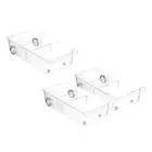 Fridge Drawers Food Containers Fridge Organizer on Wheels Pantry Storage Bins