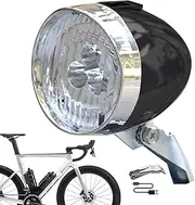 Bicycle Front Light-3 LED Bulb Lighting Riding Equipment, Rechargeable Night Headlamp | Classic Retro Bicycle Headlight for Night Travel, Outdoor Cycling, City Commuting, Traffic Safety Lighting