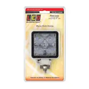 LED Autolamps 12 Watt Flood/Reverse Light White Base 4 LED Work Lamp Blister