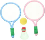 ibasenice 1 Set Badminton Set Lightweight Rackets Balls Durable Outdoor Sports for Fun Parent Activity Safe Portable Badminton Racket Training