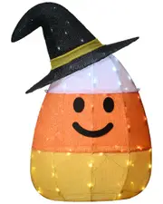 National Tree Company 35in Pre-Lit Candy Corn Witch