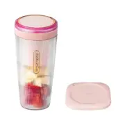 Morphy Richards Portable Blender Juicer Maker Cup W/ Wireless Charger Pink 300ml