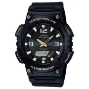 Casio Watch AQS810W-1B CASIO GENTS DUO SOLAR Black Resin Band 100m WR RRP $169