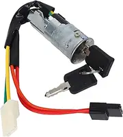 Ignition Lock Switch 7700772942, 4Pin Ignition Lock Barrel Switch High Strength Direct Fit with 2 Key for Cars