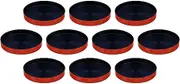 Set of 10 Vertical Tubs, 0.5 inch (0.5 mm), Vermilion
