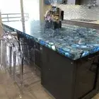 "Blue Agate Stone Kitchen Slab Top – Natural Agate Countertop, Black Friday Sale
