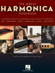 The Great Harmonica Songbook for Diatonic Harp Sheet Music 45 Pop Rock Song Book