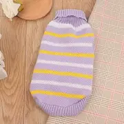 Nvzi-b Pet Dog Clothes Soft Thickening Warm Shirt Winter Puppy Sweater for Dogs (A45, S)