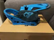 Burton Custom Snowboard Bindings Large 2016 Blue New In Box