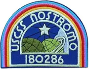 Alien Patch USCSS Nostromo Horror Movie Gift Embroidered Iron On Sew On Patches Applique