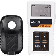 High Performance APM130 PAR Meter Light Intensity Energy Meter Optical Meter Split Type Sensor Light Energy Monitor for Plants Greenhouse for Homes, Agriculture, Warehouse