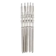 5pcs Movement Watch Steel Stem Crown Kit Watch of Parts NH35 NH36 NH38 NH39 Movement Watch Stem Spare Parts Silver