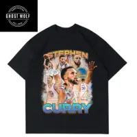 在飛比找蝦皮購物優惠-T 恤加大碼 T 恤 STEPHEN CURRY T 恤籃球