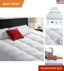 Plush Down Alternative King Mattress Cover - 400 Thread Count & Machine Washable