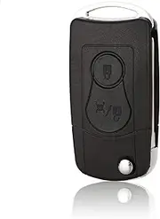 FLJKCT Car Key Shell Remote Flip Folding Car Key Case Shell Cover 2 Buttons,for SsangYong Actyon SUV Kyron