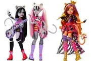 Mattel Monster High Dolls, the Hissfits Band three-Pack With Toralei Stripe, Meowlody And Purrsephone
