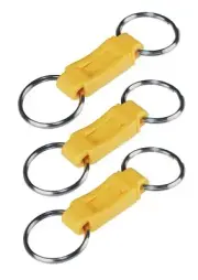 3 ~ HILLMAN Metal/Plastic Assorted Valet Easy Seperate Push Button Key Chain