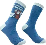 [Crazy Dog T-shirts] Men's Monkey Business Socks Funny Ape Office Work Employee Joke Footwear