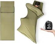 Sleeping Bag Liner Light Weight High Elastic Sleeping Bag Liner Camping Travel Hotel Sleeping Bag Liner Green