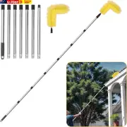 Gutter Cleaning Brush Roofing Tool,9.5 Ft Gutter Guard Cleaner Tools from Ground