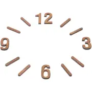 Silver DIY Clock Simple Wall Accessories Hand-made Replacement