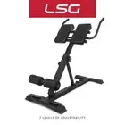 LSG GRC-09 Weight Bench Hyperextension Adjustable Roman Chair Back Core Workouts
