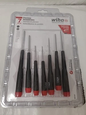Wiha 26197 Precision Philip & Flat Blade Screwdriver Set (7 Piece)