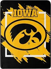 Northwest Enterprises NCAA 46x60 Dimensional Design Micro Raschel Throw Blanket (Iowa Hawkeyes)