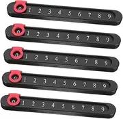 ibasenice 5pcs Portable Mini Score Tracker for Tabletop Games Easy to Install Score Display for Foosball Billiards and More for Home Office Use