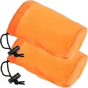 [GAROZATION] Outdoor Raincoat Storage Bag Rain Coat Rain Suit Compact Raincoat Bags Raincoat Pouches Reusable Raincoat Bag Reusable Storage Pouches Foldable Raincoat Bag Nylon Olive Green