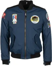 Helstons Lynx Motorcycle Textile Jacket, blue, Size S for Men