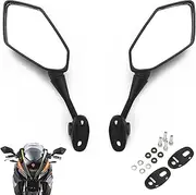 BISHERDER Motorcycle Rear View Mirrors for EX250 EX400 CBR250R CBR300R CBR500R CBR600RR CBR 600 F4 F4I CBR900RR CBR929RR CBR954RR VFR800 VTR1000 GT125R GT250R GT650R GT650S XB12R