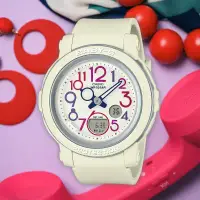 在飛比找環球Online優惠-【CASIO】BABY-G 復古電話設計女錶-象牙白 BGA