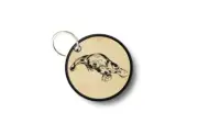 Keychain keyring patch print double sided platypus