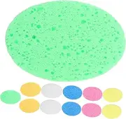 SAFIGLE 12Pcs Face Scrubber Cleaning Sponges Reusable Oval Face Wash Pads for Gentle Exfoliation and Makeup Removal Comfortable for All Skin Types Multi Color Skin