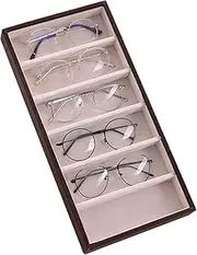 [HAMKVBPR] Sunglasses Storage Box Sunglasses Display Box Sunglasses Display Storage Box Eyewear Display Case(Beige)