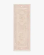 75' x 215' | Machine Washable Runner Rug | Kid & Pet Friendly | Indoor Rug | Kamran Soft Pink Rug | Ruggable