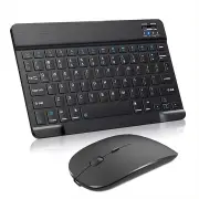 10 inch Mini bluetooth Keyboard and Mouse Set for iPad Xiaomi Huawei Phone Tablet Slim Wireless Mute Keyboard for Androi