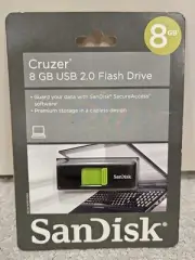 NEW Sealed! SanDisk Cruzer Capless 8GB USB 2.0 Flash Drive SecureAccess Premium