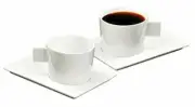 Deagourmet GEO MONDO 2 coffee cups and 2 saucers MADE IN ITALY