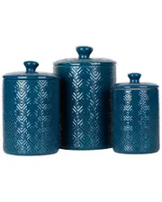 10 Strawberry Street Diamond 3pc Canister Set