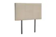 Linen Fabric Single Bed Headboard Bedhead - Beige