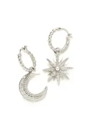 Missoma X Harris Reed Moonlight Silver-plated Hoop Earrings - One Size One Size