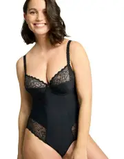 [Sans Complexe] Oceane Sustainable Underwire Bodysuit with Lace in Black