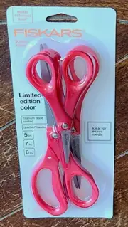 Fiskars 3pc *Limited Edition Color* 5in, 7in & 8in Titanium Coated Scissors!