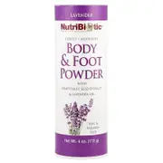 NutriBiotic, Body & Foot Powder with Grapefruit Seed Extract & Lavender Oil, Lavender, 4 oz (113 g)