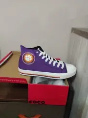 New Converse High Top Foco Clemson Tigers Purple Sneakers With Box